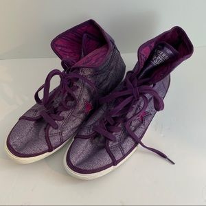 Converse One Star Purple Hightop Hitop 10
